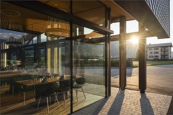 Das Bistro in Abendstimmung