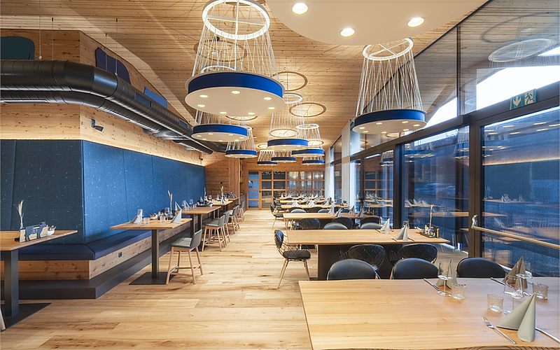 The dining room of the new bistro